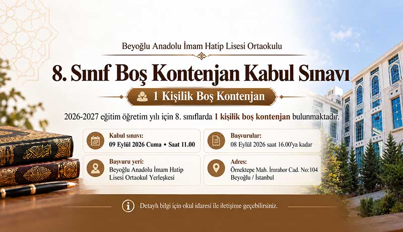 Beyoğlu-İmam-Hatip-Sınav-Duyurusu